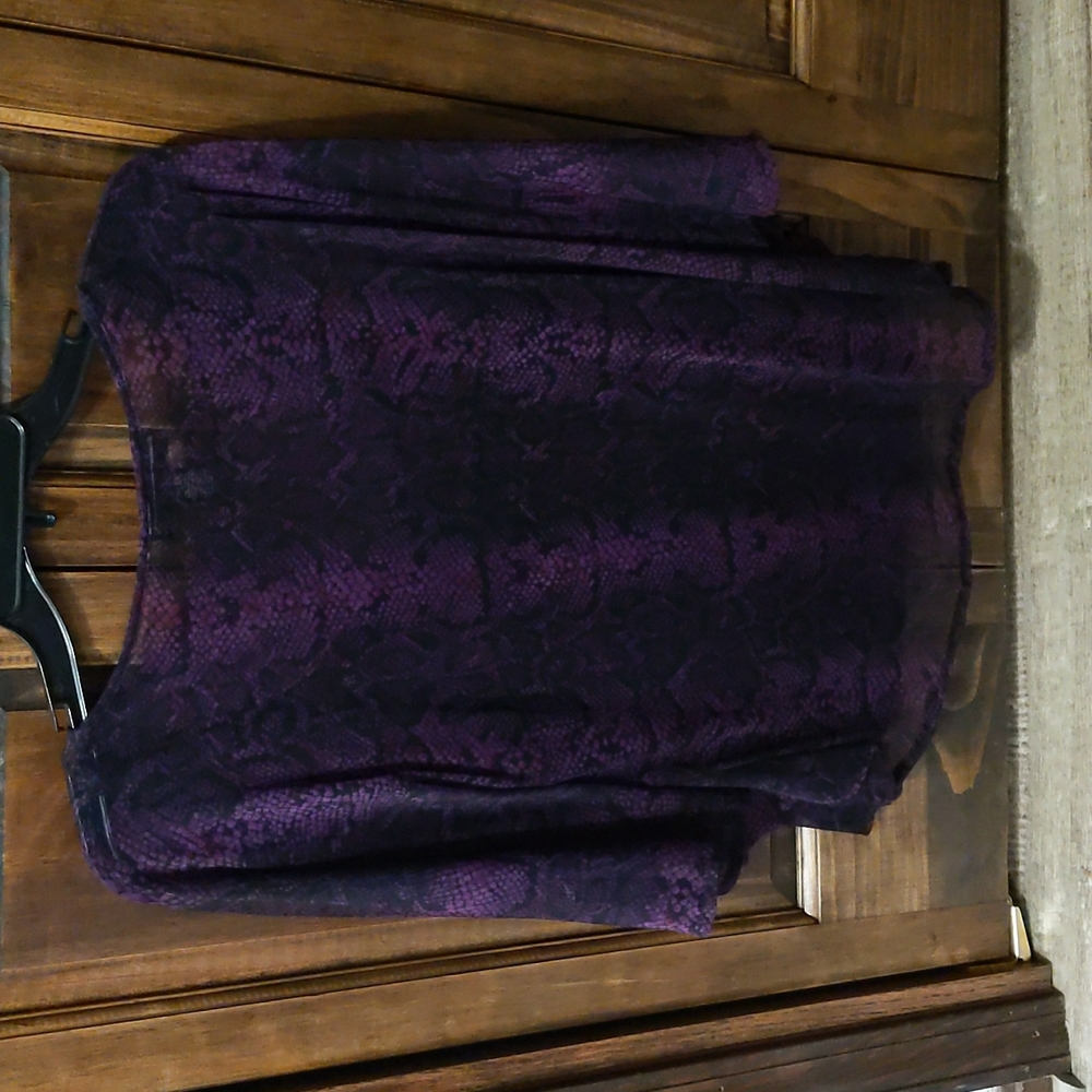 INC sheer dolman sleeve sheer top with cami - Picture 2 of 13